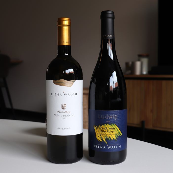 Elena Walch Ludwig Pinot Nero 2020 & Pinot Bianco Alto Adige Kristallberg 2022